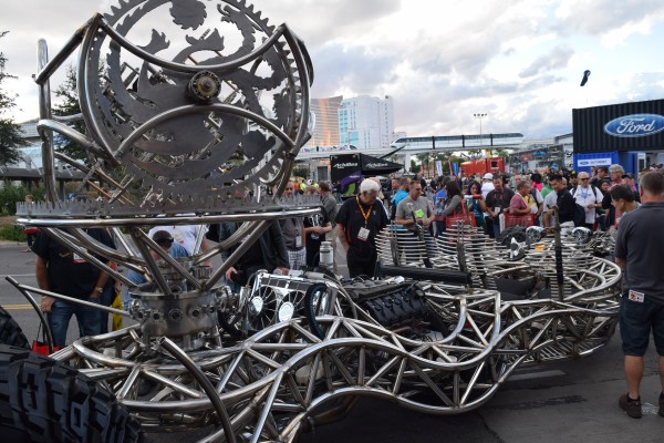 valyrian steel wild custom show car on display at SEMA show 2015, top