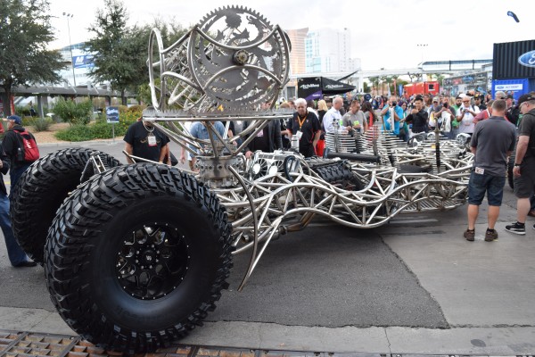 valyrian steel wild custom show car on display at SEMA show 2015, side quarter