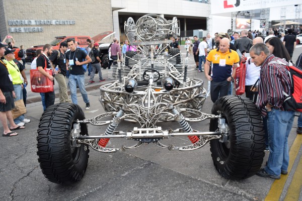 valyrian steel wild custom show car on display at SEMA show 2015, rear