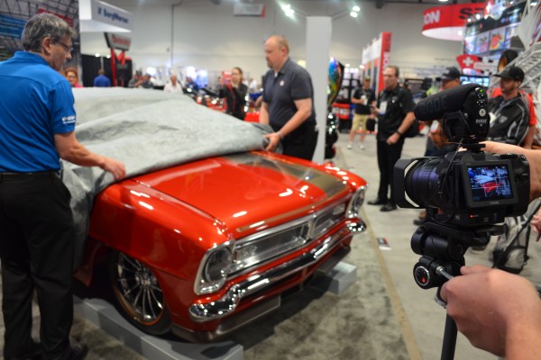 Pontiac Acadian show car at SEMA 2015, unveiling