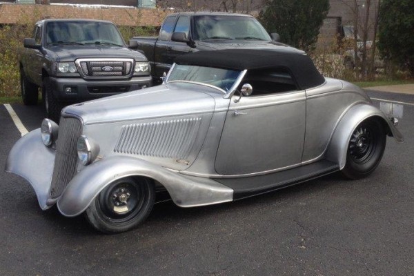hotrod with all steel bare finish