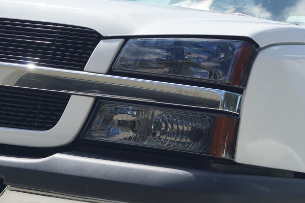 new headlights installed in a chevy silverado truck