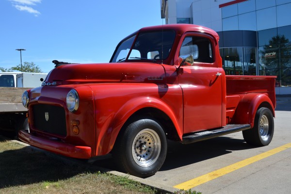 side view of a Dodge B Series Hotrod truck