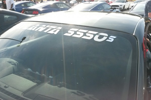 s550 mustang car club sticker