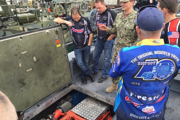 nhra drivers learning about military naval engines