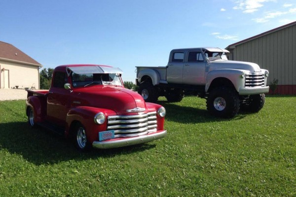 1953 Chevy and 1952 Cummins Chevy