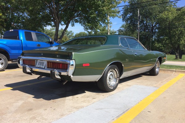 1973 Dodge Charger, rear quarter view
