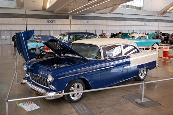1955 chevy custom coupe at car sow