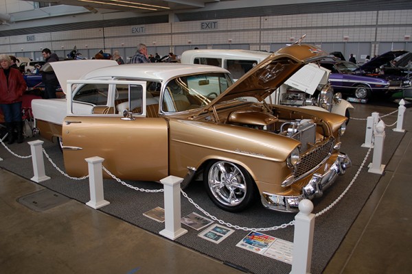 custom 1955 chevy bel air show car