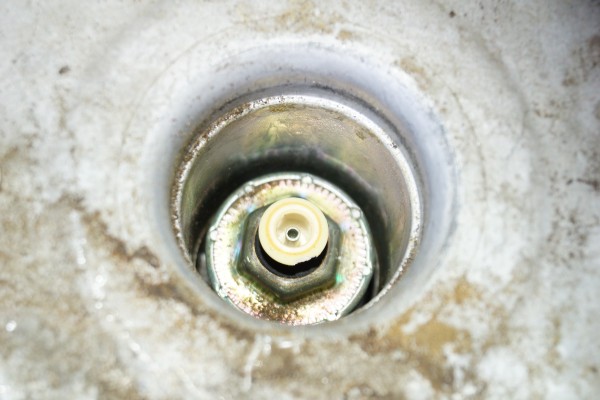 close up of a sensor in an engine