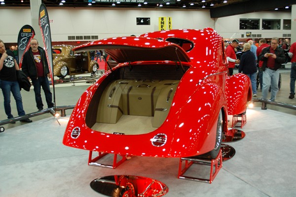 1940 Willys coupe show car, trunk