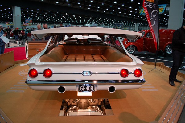 1961 custom Chevy impala show car, trunk