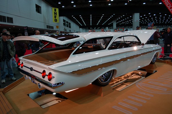1961 custom Chevy impala show car, rear passenger side