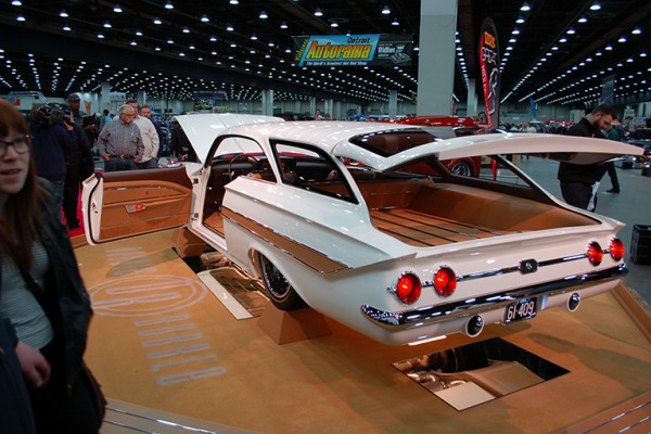 1961 custom Chevy impala show car, driver side rear