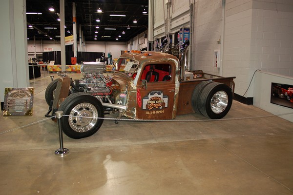 rat rod truck with supercharged v8
