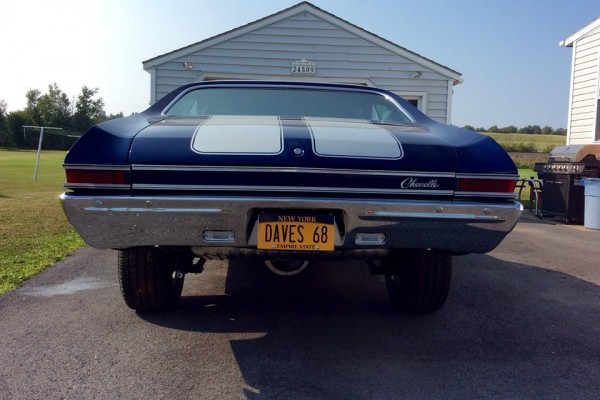 blue 1968 chevelle rear taillights and bumper