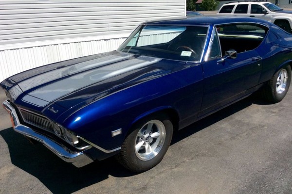 blue 1968 chevelle driver side front