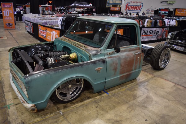 modified chevy c10 vintage pickup truck