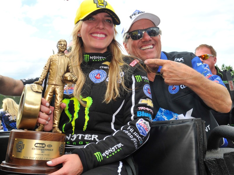 Brittany Force and John Force
