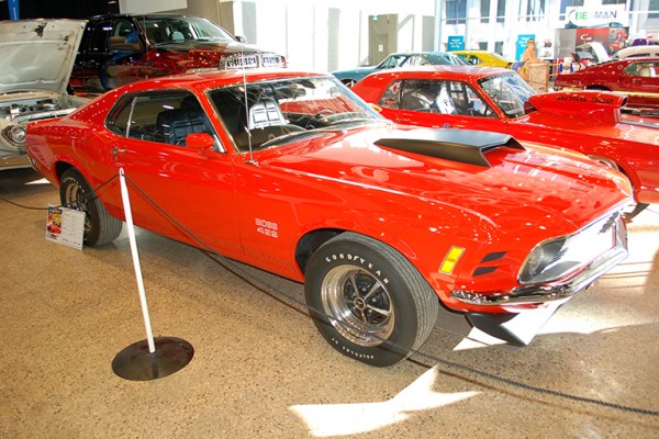ford mustang boss 429 at indoor car show