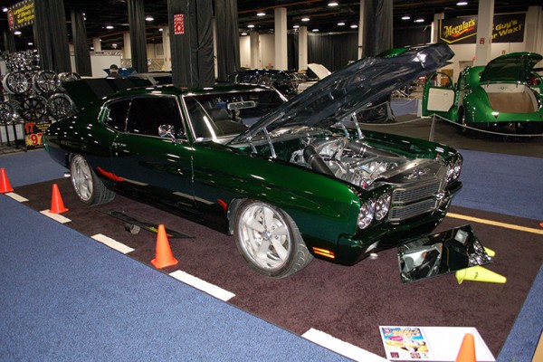 green Chevy Chevelle ss show car