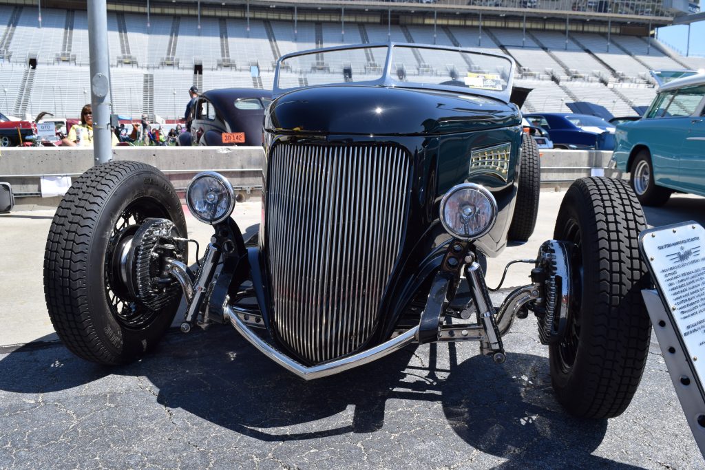 grille of an old hot rod