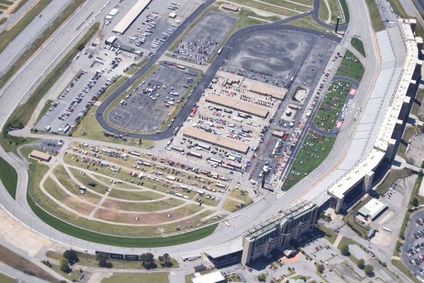 aerial view of atlanta motor speedway