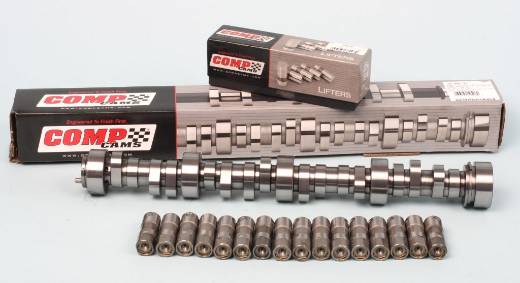 comp cams and lifters on workbench