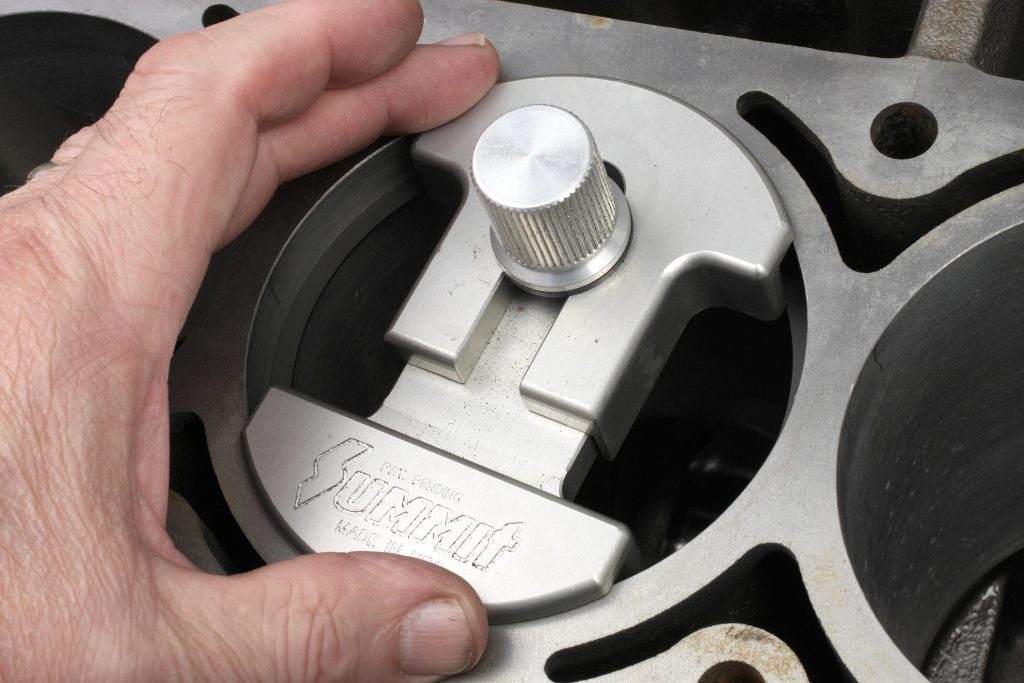 ring bore squaring tool in use