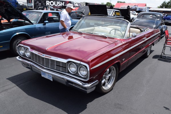 red chevy impala convertible
