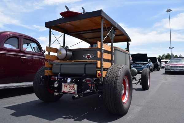 1927 studebaker custom hot rod truck, rear view