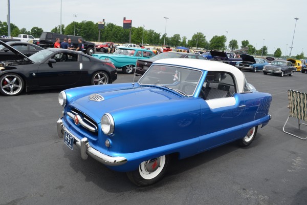 1955 blue custom Hudson metropolitan