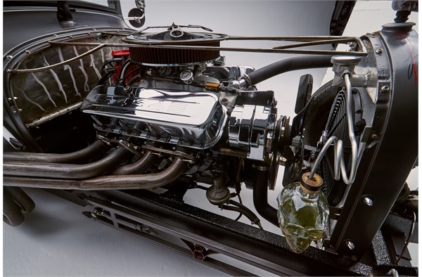 big block chevy engine in a 1928 ford hotrod truck