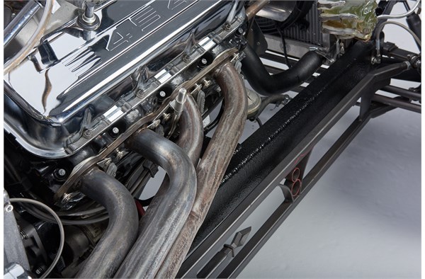 exhaust headers on a 1928 ford hotrod truck