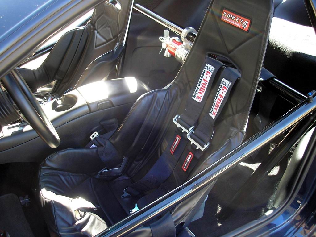 kirkey seat with g-force safety harness