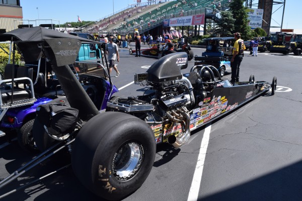 dragster lining up to race at summit motorsports park