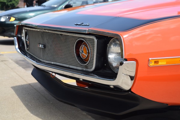 front bumper and grille of an amc javelin amx