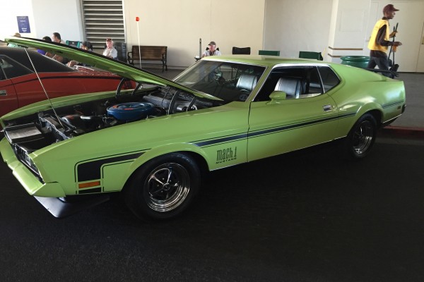 green ford mustang mach 1 fastback at Hot August Nights 2016