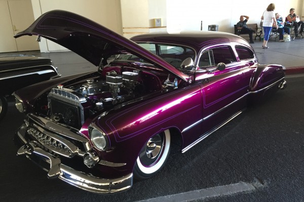 custom chevy prewar lowrider coupe at Hot August Nights 2016