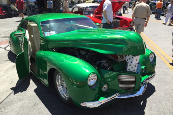 green lead sled hotrod at Hot August Nights 2016