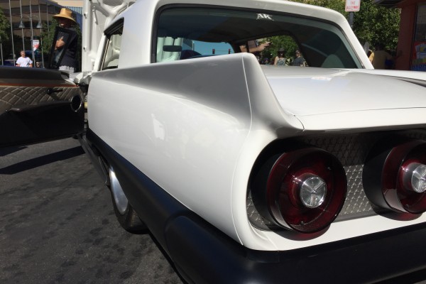 rear taillight view of a customized ford thunderbird