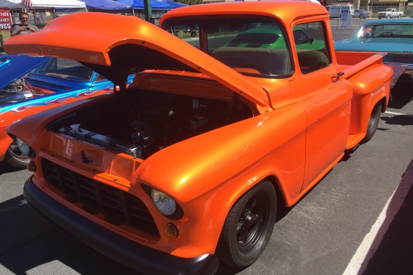 custom chevy truck at Hot August Nights 2016