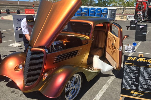 1934 custom hotrod coupe at Hot August Nights 2016