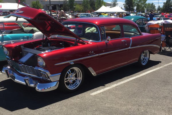 1956 chevy coupe at Hot August Nights 2016