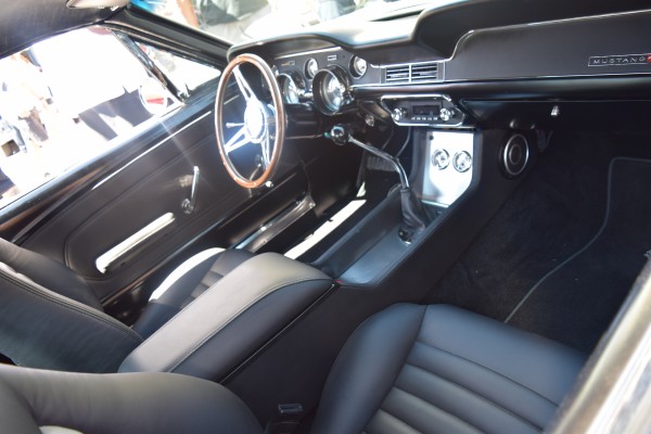 interior of a shelby gt500 eleanor tribute car