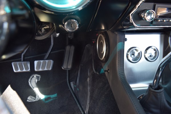 close up of pedals on shelby gt500 eleanor clone