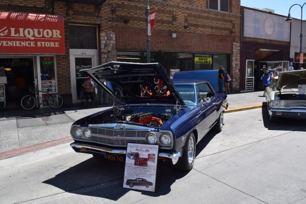 1965 chevelle parked at hot august nights 2016
