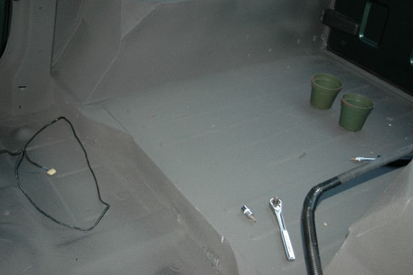 paint on a restored jeep yj wrangler body tub