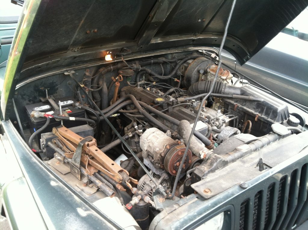 jeep 4.0L engine in a wrangler yj