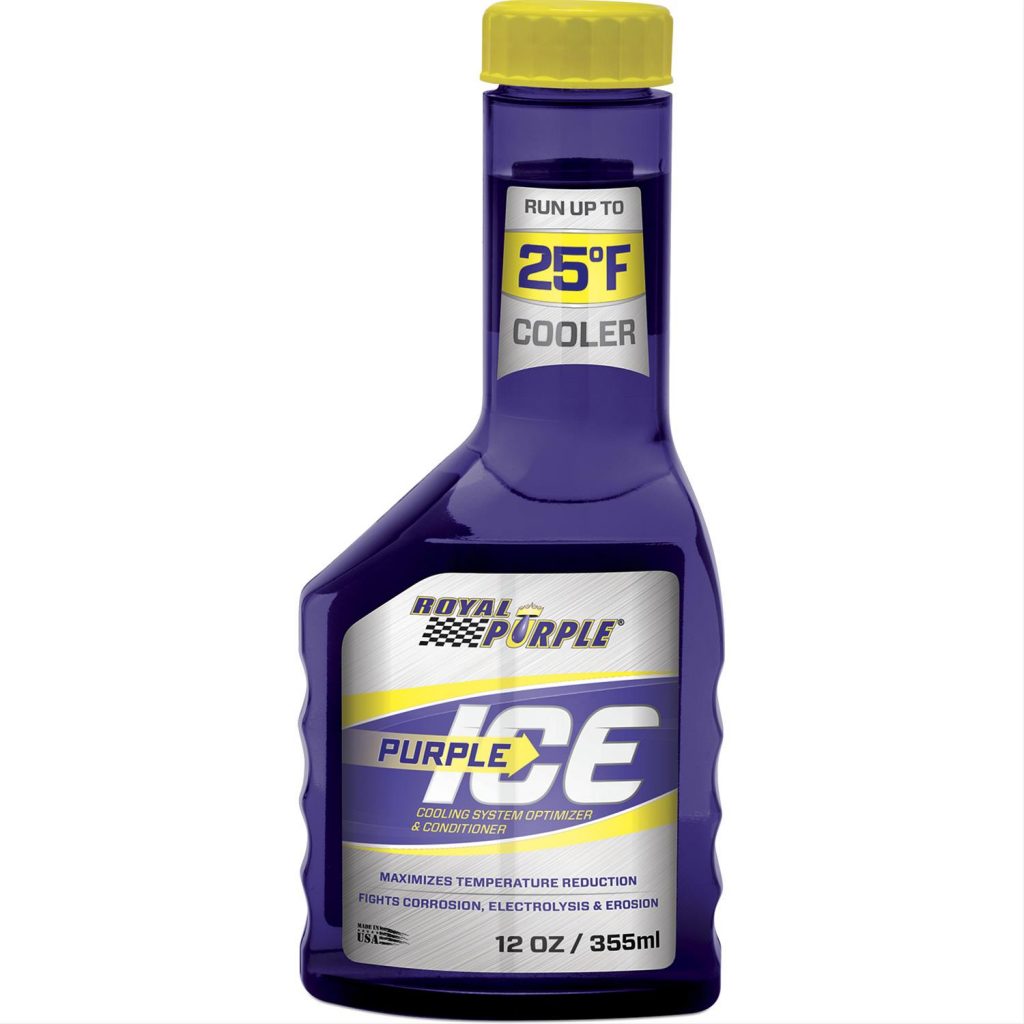 a bottle of royal purple ice coolant enhancer